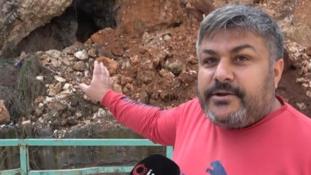 Heyelanla birlikte gün yüzüne çıktı: Mahalleli heyecanlandı! 'Çocukken girmiştik, korkumuzdan kaçmıştık'