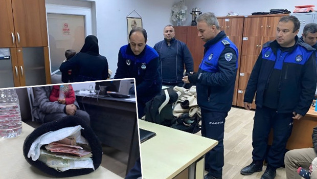 Bursa'da dilencilikten topladıkları paraları çocuk bezinin arasına sakladılar