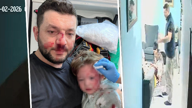 14 aylık bebek ve babası komşuları tarafından darbedilmişti: Güvenlik kamerası görüntüleri ortaya çıktı