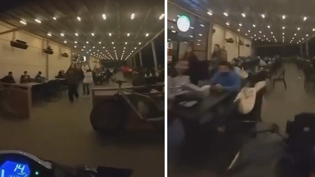 Kafede akılalmaz görüntü! Utanıp sıkılmadan bir de sosyal medyadan yayınladı, ehliyetine el konuldu