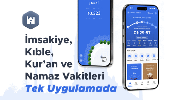 Namaz vakitleri, ezan bildirimleri ve imsakiye, 'Kıble ve Kur'an' özelliğiyle tek uygulamada | Hayatınızın yeni asistanı Hürriyet Super App her anınızda yanınızda