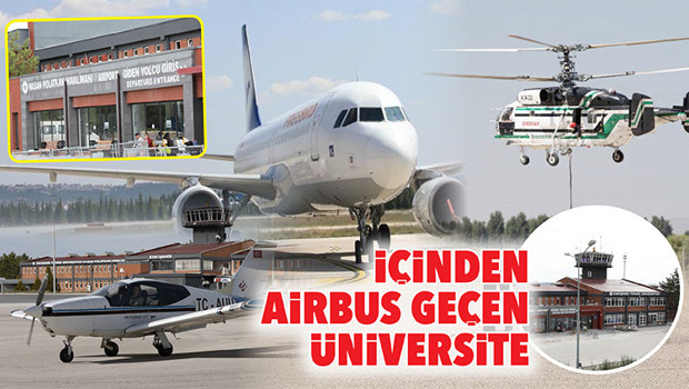 İçinden airbus geçen üniversite