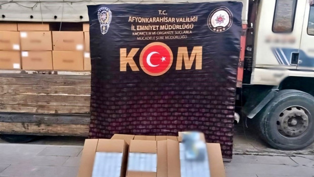 Durdurulan kamyondan 4,1 milyon makaron ele geçirildi