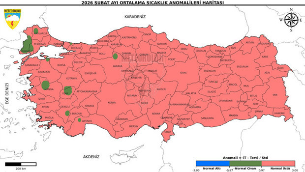 Meteoroloji raporunu açıkladı: Son 56 yılın en sıcak 3'üncü şubat ayı yaşandı