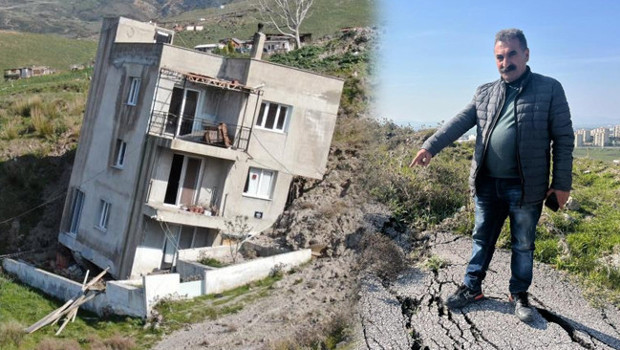 Çiğli ilçesinde 2013 yılında başladı: Zamanla hızlandı! 'Bugün dağlar kayıyor, evler yıkılıyor'