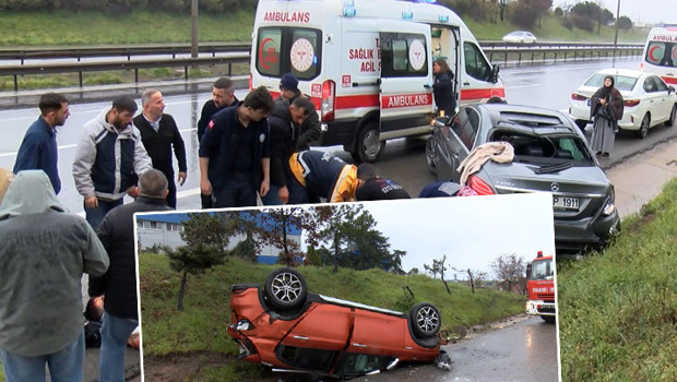 Tuzla'daki Kaza: Takla Atan Araca Çarpan Başka Araçta 7 Yaralı mı?