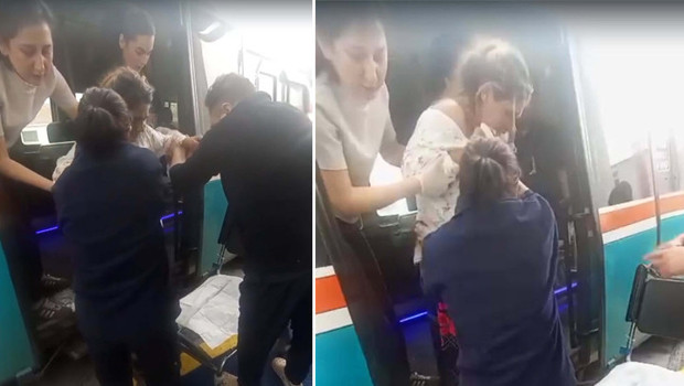 İzmir'de hamile kadın dolmuşta doğum yaptı