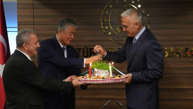 Bakan Ersoy TÜRKSOY heyetini ağırladı: Birlik sadece sözle değil kültürle yaşar