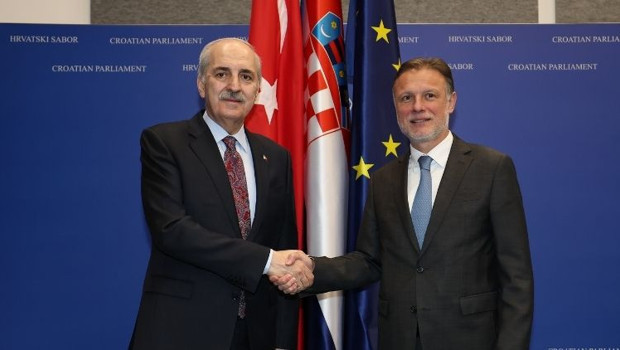 TBMM Başkanı Kurtulmuş, Hırvatistan Meclis Başkanı Jandrokovic ile görüştü