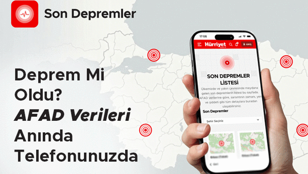 Türkiye'deki son depremler hakkında tüm bilgiler Deprem Haritası ile telefonunuzda | Hayatınızın yeni asistanı Hürriyet Super App her anınızda yanınızda