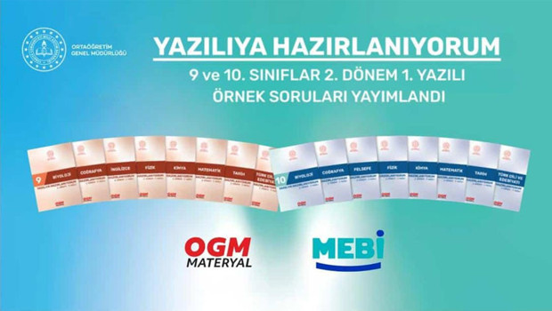 9 ve 10. sınıflar için örnek sorular yayımlandı
