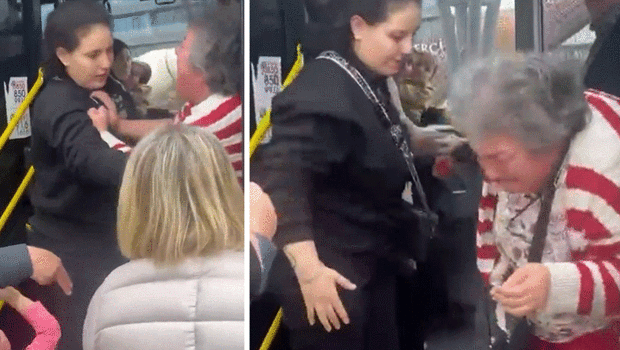 Belediye otobüsünde 'yer' kavgası! Birbirlerine saldırdılar