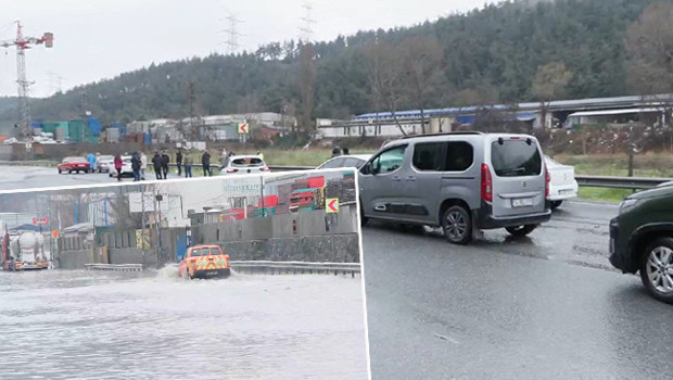 İstanbul'da yağışın etkisiyle toprak kaymaları yaşandı