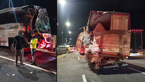 Kuzey Marmara Otoyolu'nda korkunç kaza: 10 yaralı
