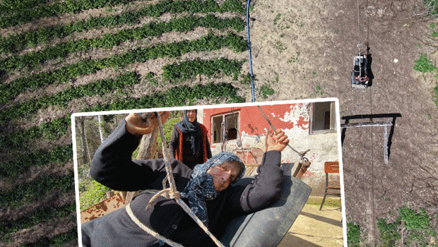 İpe bağlı hayat! 20 yıldır teleferikle evine ulaşıyor... 'Korkuyorum ama ne yapayım'