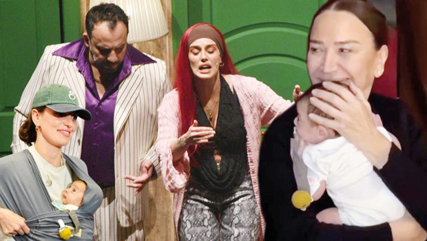 Anne sahnede, bebek kuliste