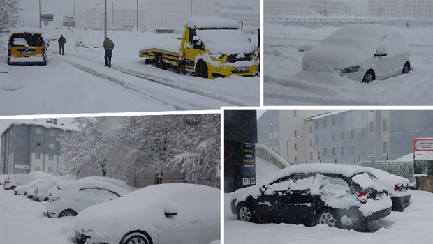 Nisan ayında kardan yollar kapandı! Kentte 4 gündür aralıksız yağıyor