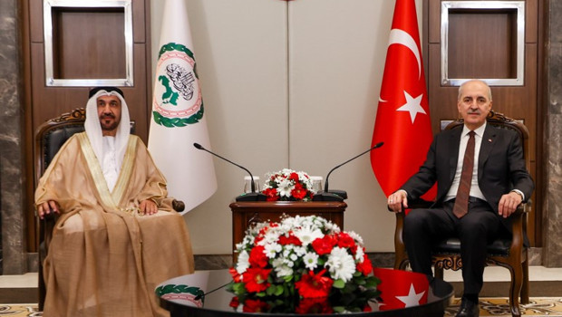 TBMM Başkanı Numan Kurtulmuş, Arap Parlamentosu Başkanı Alyammahi'yi konuk etti