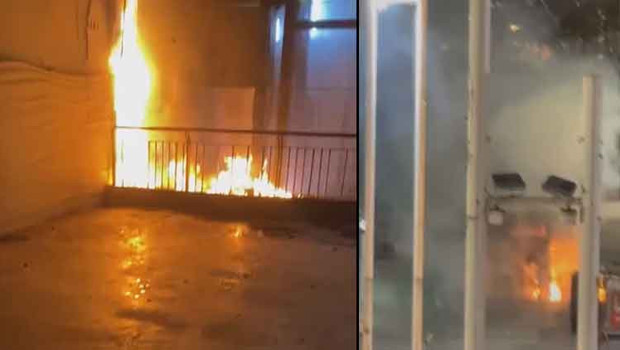 Taksim Metro İstasyonu'nda asansörde yangın