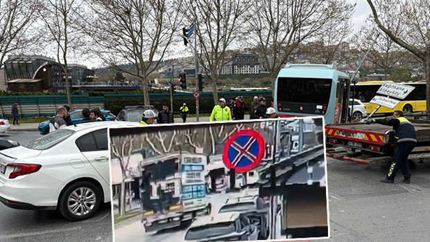 Beyoğlu'nda dolmuş kazasında 5 kişi yaralanmıştı! O anlar kamerada