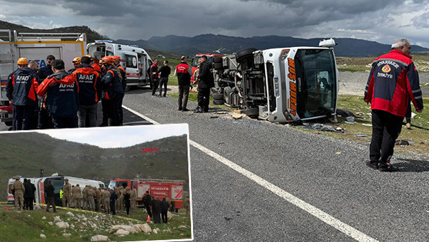 Son dakika... Yolcu midibüsü devrildi: 1 kişi hayatını kaybetti, 12 yaralı