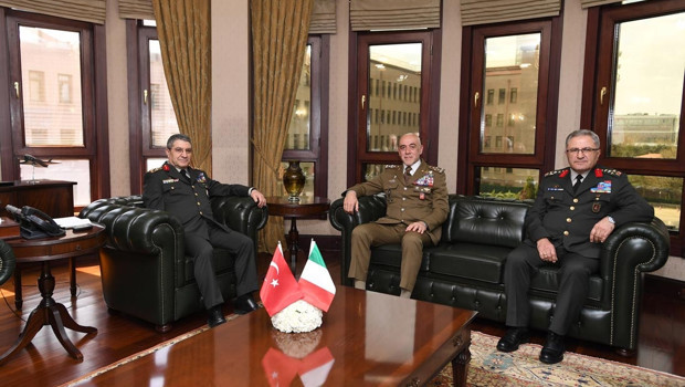 Kara Kuvvetleri Komutanı Orgeneral Tokel, İtalyan mevkidaşı Masiello ile görüştü