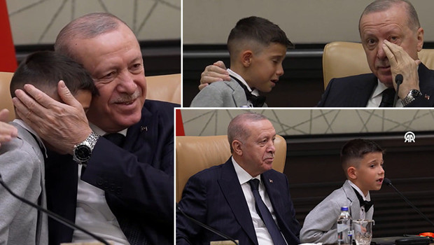 Cumhurbaşkanı Erdoğan Külliye'de çocuklarla bir araya geldi: Beştep'de duygusal anlar...