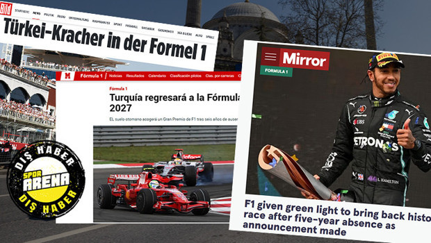 Formula 1'in Türkiye'ye dönüşü dünya basınında yankı uyandırdı! 'İkonik yarış geri dönüyor! Unutulmaz İstanbul pisti yeniden F1'de'