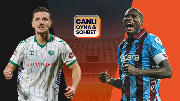 Trabzonspor, Konyaspor'a konuk oluyor! Maçın heyecanı canlı sohbet ile Misli'de