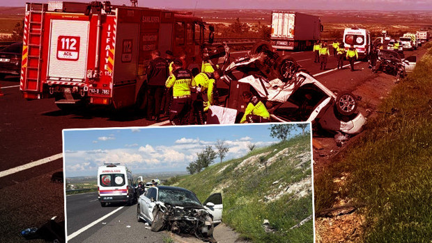 Şanlıurfa'da korkunç kaza: 3 kişi hayatını kaybetti, 5 kişi yaralandı