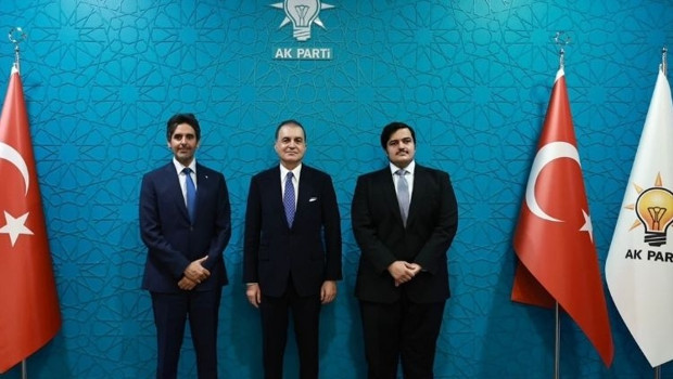 Ömer Çelik, Katar Büyükelçisi Al-Henzap ve Başkatip Al-Thani ile görüştü