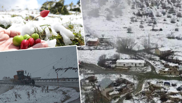 Her yer beyaza büründü! Karın altında kaldılar: 'Bu şekilde bir kar yağışı yaklaşık 16 yıl önce yaşanmıştı'