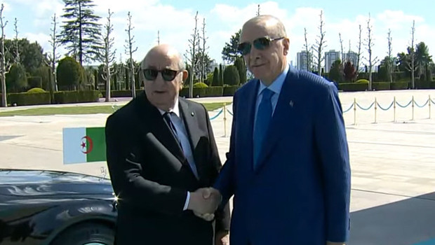 Cumhurbaşkanı Erdoğan, Cezayir liderini Beştepe'de karşıladı