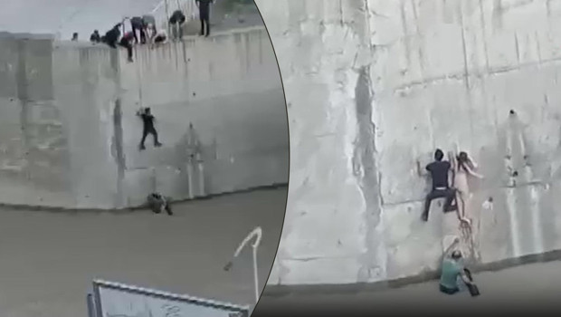 Dereye Düşen Çocuğu Kurtaran Kahramanlar: Anlarının Tansiyonu