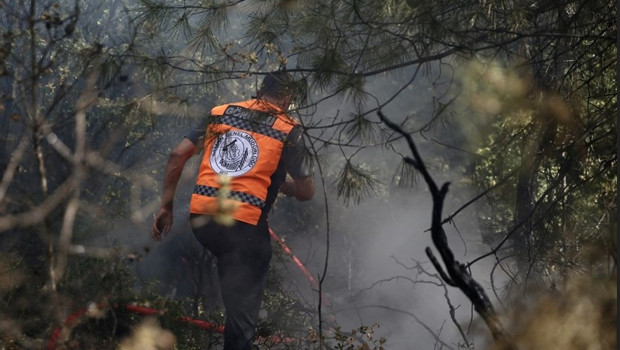 Fethiye'de çıkan orman yangını... Ekiplerin müdahalesi sürüyor
