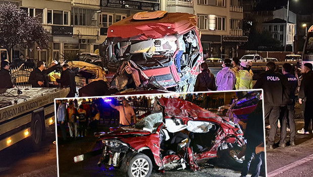 Giresun'da tır iki otomobile çarptı: 5 kişi öldü, 6 kişi yaralandı