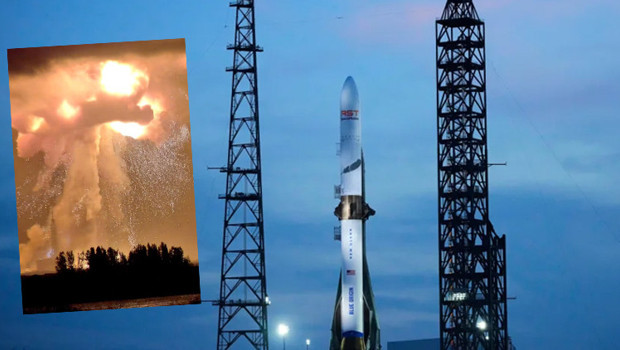 Blue Origin firmasına ait roketin motor testi sırasında patlama