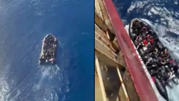 Akdeniz'de yaşam mücadelesi: Türk gemisi ile hayata tutundular