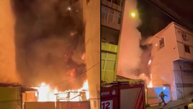 İstanbul'da bir depoda çıkan yangın, 3 binaya sıçradı