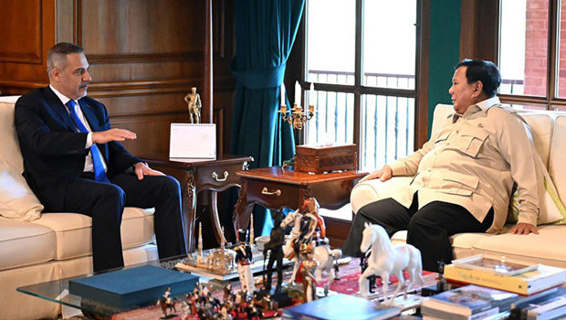 Dışişleri Bakanı Hakan Fidan Endonezya Cumhurbaşkan Subianto bir aray geldi