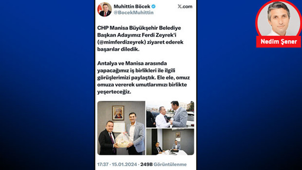 Özgür Özel rüşvetçi başkanını çarpmış