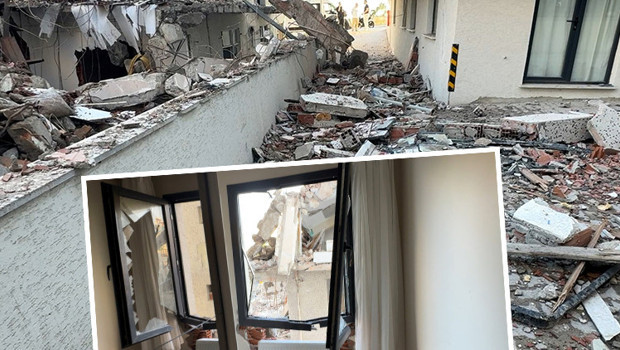 İstanbul'daki çalışmada korku dolu anlar: Büyük bir gürültü 