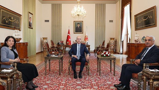 TBMM Başkanı Numan Kurtulmuş, DEM Parti İmralı heyetini kabul etti