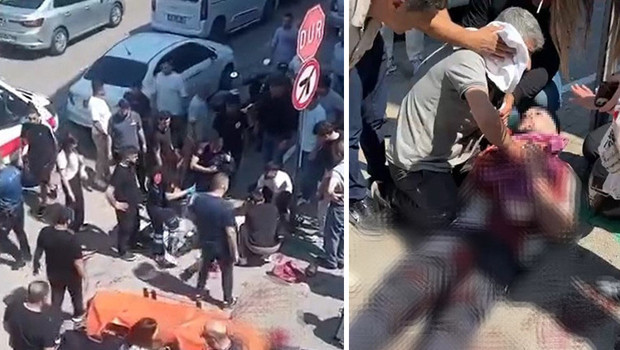Yarasını unuttu, yerdeki evladı için çırpındı: Ne olur ölme oğlum | Babanın mücadelesi yürekleri dağladı