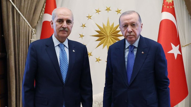 Cumhurbaşkanı Erdoğan, TBMM Başkanı Kurtulmuş ile görüştü