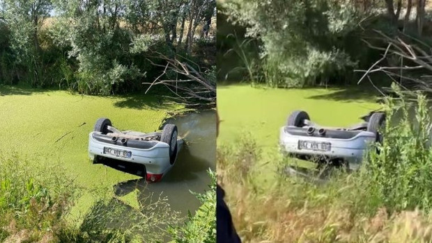 Aksaray’da otomobil drenaj kanalına düştü: 2 ölü