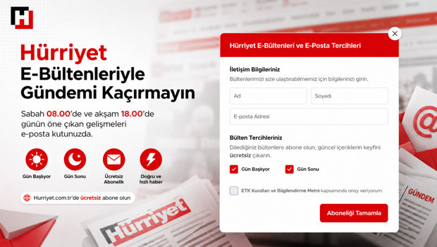 Gündemi yakalamak artık çok daha kolay: Hürriyet sabah ve akşam bültenlerine davetlisiniz!