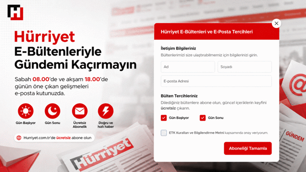 Gündemi yakalamak artık çok daha kolay: Hürriyet sabah ve akşam bültenlerine davetlisiniz!