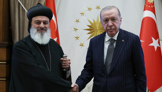 Cumhurbaşkanı Erdoğan, Süryani Ortodoks Kilisesi Patriği'ni kabul etti