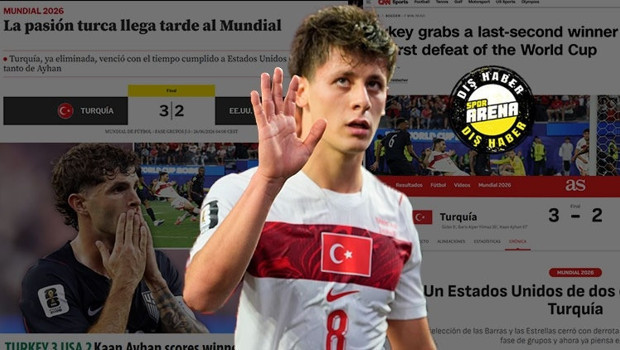 A Milli Takım'ın ABD galibiyetiyle vedası dünya basınında: 'Türkler, ABD'yi şoke etti! Onuruyla ayrıldılar'